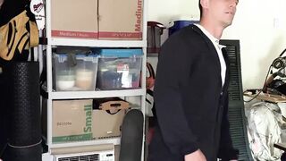 Shoplifting jock rimmed and banged raw to get out of trouble