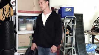 Shoplifting jock rimmed and banged raw to get out of trouble