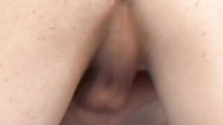 Young latino jerks off and cums in dildo masturbation solo
