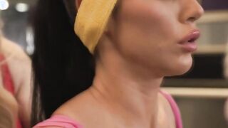 Trans Gracie and Queenie gets fucked by coach