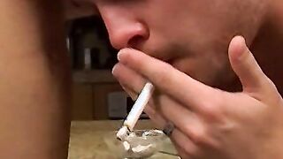 Letting my buddy drill me after we smoke and play cards