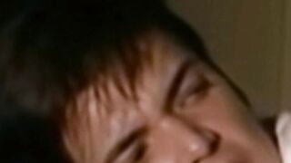 Kinky twink fucked bareback doggystyle after passionate BJ