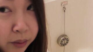Shy babe from Japan pees on floor during multiple occasions