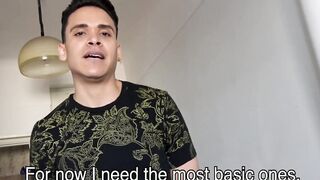 Latino guy is willing to become gay to earn some quick money