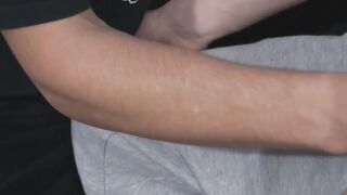 Cute twink Axel gives BJ to his lover before riding his cock