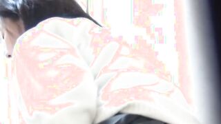 Kinky Japanese schoolgirl filmed masturbating with a pen