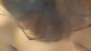 Nerdy Japanese beauty teasing her clit and pussy
