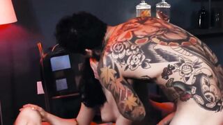 Goddess Joanna Angel shares tiki guys cock with hot chick