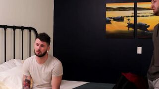 Hung stud ass fucks his sleeping boy toy hard and fast