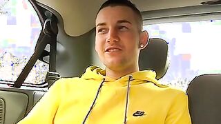 Cute twink picked up and slammed while traveling to class