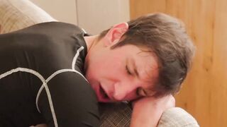 Naughty teen Jack Finix rides big dick after sensual blowjob