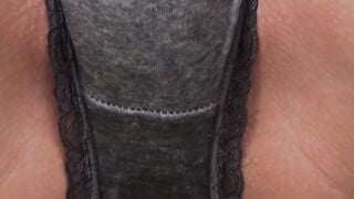 Young Japanese schoolgirl pisses her panties outdoor