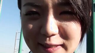 Japanese teen voyeur vibrator pussy play after school