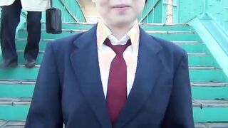 Japanese teen voyeur vibrator pussy play after school