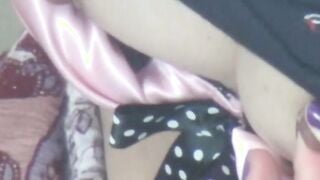 Japanese babe watched from outside playing with her pussy