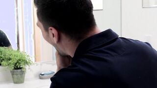 Handsome jock and his butt buddy are eager for raw sex