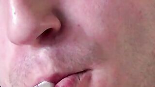 Sensual dick stroking after smoking session fantasy
