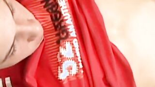 Young latino fiddles ass and cums in masturbation solo