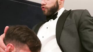 Sexy butlers help me get off a load in their mouth and ass