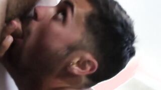Tattooed amateur jock loves hot sixtynine before riding cock