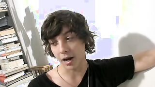 Debaucherous amateur grabs cock and jerks off vigorously