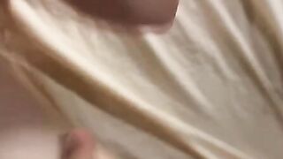 Busty amateur rammed after sucking two dicks in threesome