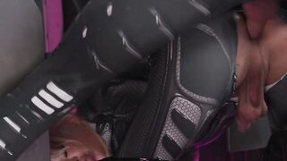 Sexy Tbabe astronaut gets analed by her friend