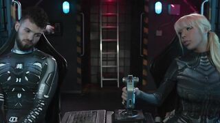 Sexy Tbabe astronaut gets analed by her friend