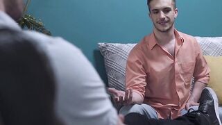 Barebacked stud Connor Halsted enjoys his therapy session