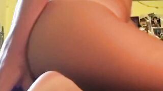 Stepsister bends over and dildoing pussy for you