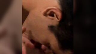 Sucking my chainsmoker stepbro before he goes to bed