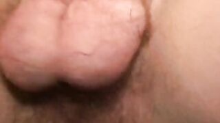 Bearded mature gay dude loves anal play while masturbating