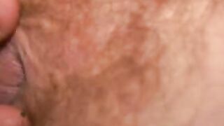 Bearded mature gay dude loves anal play while masturbating