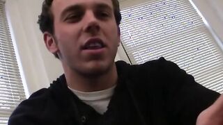 Charming homo Antonio does solo masturbation session for fan