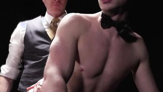 Master Snow fucks Coles ass while live in auction
