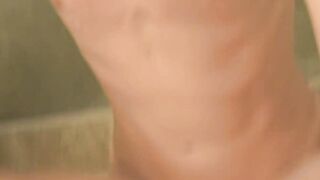 Twink Blake Anderson takes a toy in his ass in bathroom solo