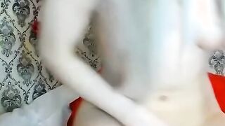 Hot Blonde Chick masturbates