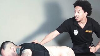 Black jock interracial fucks pierced perp and doused in jizz