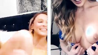 Blonde MILF Cherrie DeVille rubs pussy for her stepdaughter