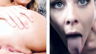 Blonde MILF Cherrie DeVille rubs pussy for her stepdaughter