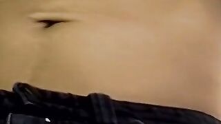 Jerking off outside the house after I blow my stick