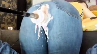 Fuck Machine Creams PAWG MILFs Jeans