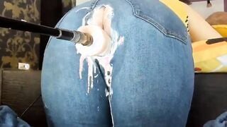 Fuck Machine Creams PAWG MILFs Jeans