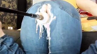 Fuck Machine Creams PAWG MILFs Jeans