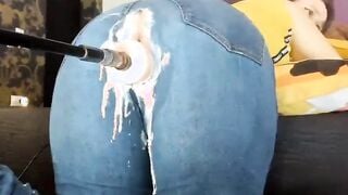 Fuck Machine Creams PAWG MILFs Jeans