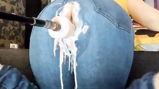 Fuck Machine Creams PAWG MILFs Jeans