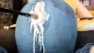 Fuck Machine Creams PAWG MILFs Jeans