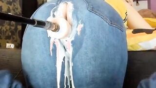Fuck Machine Creams PAWG MILFs Jeans