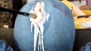 Fuck Machine Creams PAWG MILFs Jeans