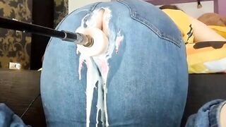 Fuck Machine Creams PAWG MILFs Jeans